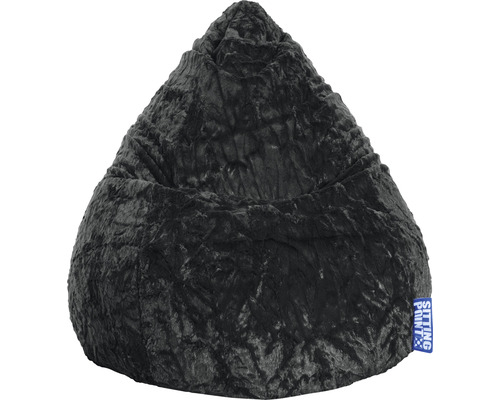 Sitzkissen Sitting Point Sitzsack Beanbag Fluffy XL schwarz 70x110 cm