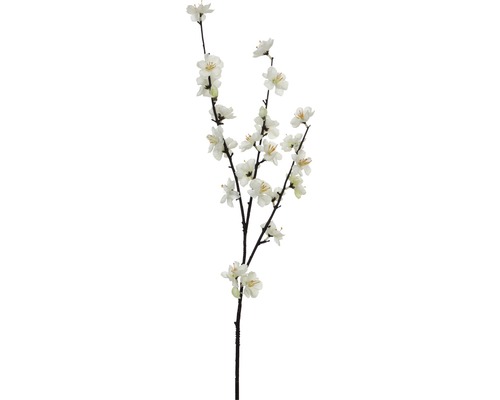 Kunstblume Blütenzweig Höhe: 81 cm weiß