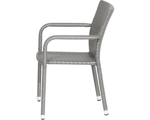Gartenstuhl aus Polyrattan mit Armlehne