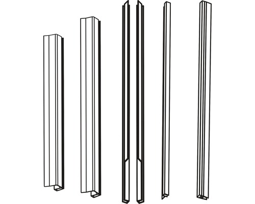 Dichtleistenset basano HB16058 für Duschkabinengleittür Dichtleistenset basano HB16058 für Duschkabinengleittür