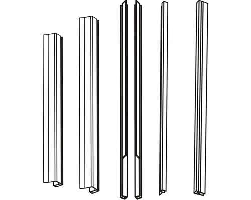 Dichtleistenset basano HB16058 für Duschkabinengleittür