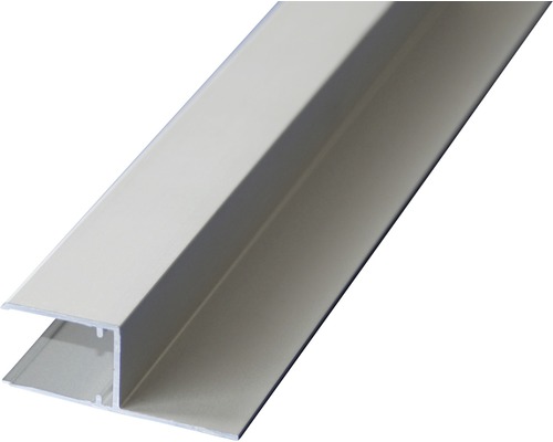 Gutta Alu U-Profil Lasche längs für 16 mm Doppelstegplatten L = 6000 mm Aluminium H-Profil