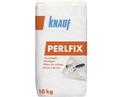 Knauf Perlfix Ansetzgips 10 kg Knauf Perlfix Ansetzgips, 10 Kilogramm Sack