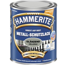 HAMMERITE Metall-Schutzlack glänzend Hellgrau 750 ml-thumb-2