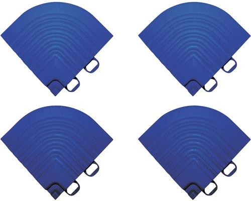 Eckteil Set Klickfliese 1,8x6,2 cm 4 Stück blau