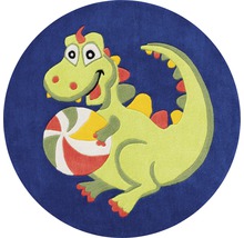 Runder Teppich mit Dinosaurier-Motiv
