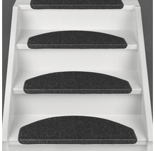 Stufenmatte Mount Twist halbrund anthrazit 23,5x65x4,5 cm