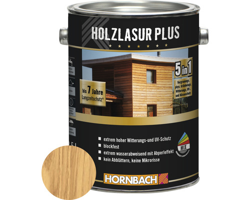 HORNBACH Holzlasur Plus kiefer 2,5 L