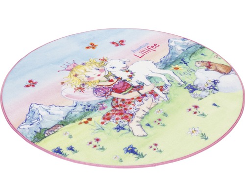 Runder Teppich mit Prinzessin Lillifee Motiv