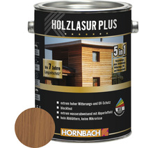 Holzlasur Plus Dose mit Farbbeispiel und Produkteigenschaften
