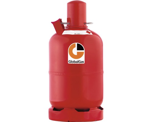 Propan Gas 5 kg Füllung für Pfandflasche (Achtung! Hinweis beachten!) Rote GlobalGas Propangasflasche