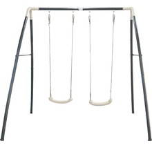 Doppelschaukel mit Stahlrahmen für den Garten