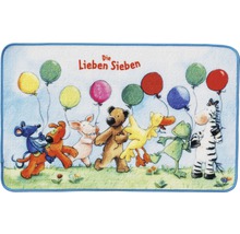 Badteppich mit Tiermotiven und Luftballons