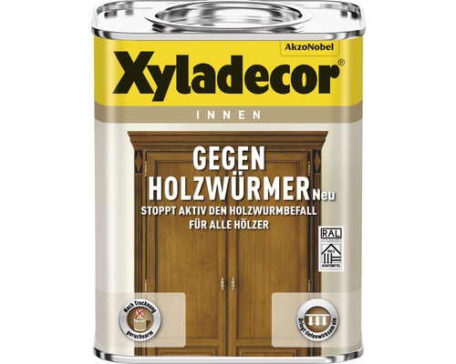 XYLADECOR Lasur gegen Holzwürmer farblos 750 ml Xyladecor Holzschutzmittel gegen Holzwürmer für Innen in einer Dose