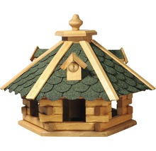 Vogelhaus aus Holz mit Dachschindeln