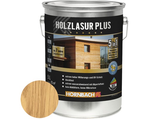 HORNBACH Holzlasur Plus kiefer 5 L