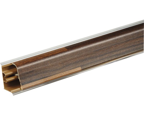 Wandabschlussleiste PICCANTE WAP 37 BBL329 Länge: 590 mm Sockelleiste mit Holzdekor und Kabelkanal