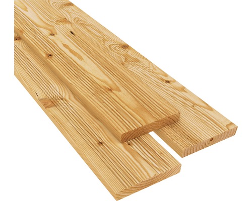 Holz Terrassendiele Lärche geriffelt/glatt 28x145x3000 mm