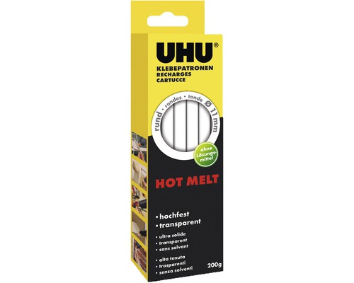 Uhu Heißklebesticks transparent 200 g