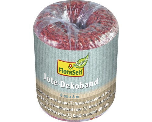 Jute Dekoband Rolle, 6 cm x 3 m