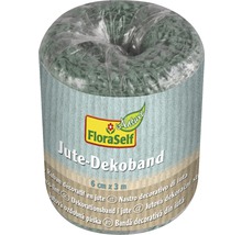 Rolle grünes Jute Dekoband 6 cm x 3 m