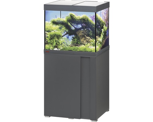 Aquariumkombination EHEIM Vivaline 150 mit LED-Beleuchtung, Heizer, Filter und Unterschrank, anthrazit