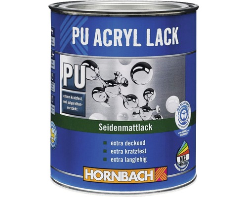PU Acryl Lack Dose, seidenmatter Lack von Hornbach