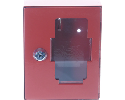 Notschlüsselbox Rottner NS-1 rot, Außenmaß: B, H, T: 120x150x32 mm