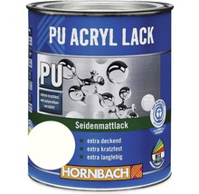 HORNBACH Buntlack PU Acryllack seidenmatt glacierweiß 750 ml-thumb-0