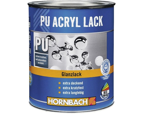 HORNBACH Buntlack PU Acryllack glänzend RAL 8011 nußbraun 125 ml
