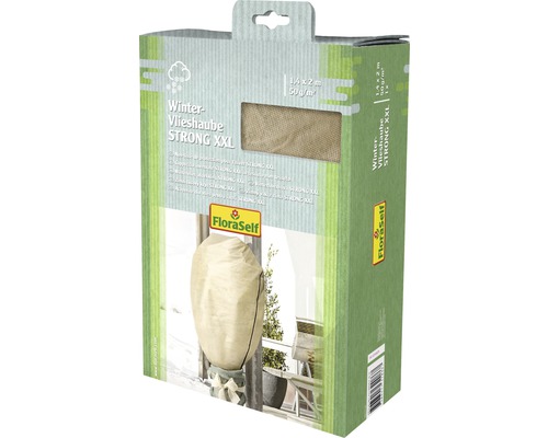 Winter-Vlieshaube FloraSelf Protect XXL 1,4x2 m beige