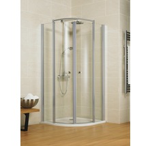 Eckdusche mit Duscharmatur im Badezimmer