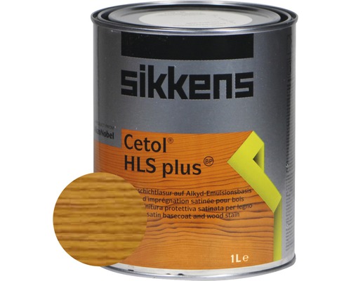 SIKKENS Lasur Cetol HLS Plus 006 eiche hell 1 L Sikkens Cetol HLS plus Holzlasur im Farbeimer