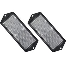 Reflektorset weiss 104 mm x 40 mm für Anhänger Pack = 2 St