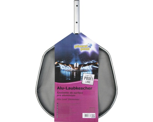 Profi-Oberflächen-Laubkescher Planet Pool Edelstahl silber-schwarz Aluminium Laubkescher für die Poolreinigung