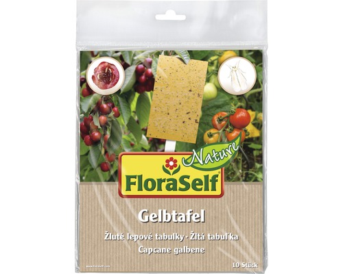 Gelbtafeln FloraSelf Nature gegen Pflanzenschädlinge 10 Stk