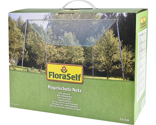 Verpackung des FloraSelf Hagelschutznetzes 5x4 Meter