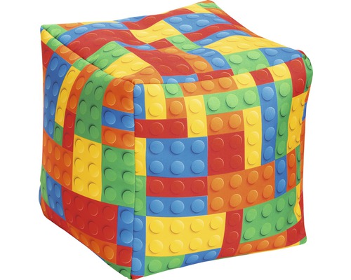 Sitzhocker Sitting Point Cube Bricks bunt 40x40x40 cm