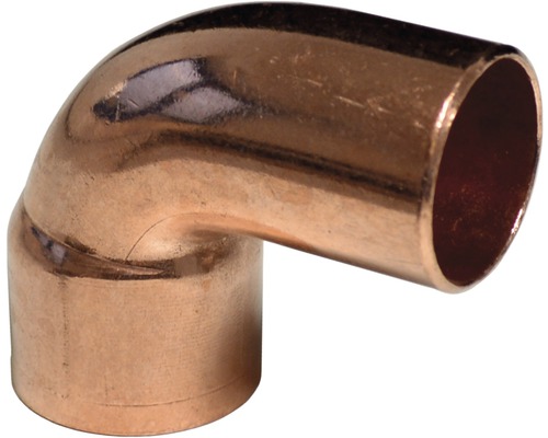 Kupferbogen mit 90 Grad Winkel