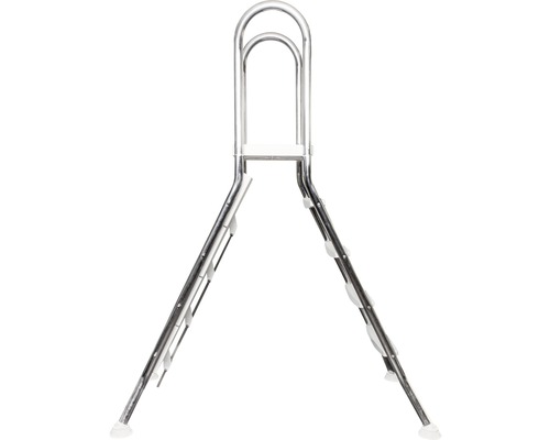 Schwimmbadleiter aus Metall mit Stufen