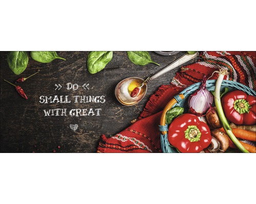 Glasbild Do Small Things With Great 50x125 cm GLA1844