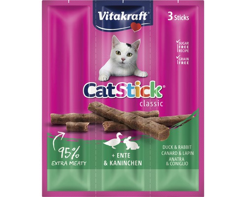 Katzensnack VITAKRAFT Cat Stick Ente und Kaninchen 18 g