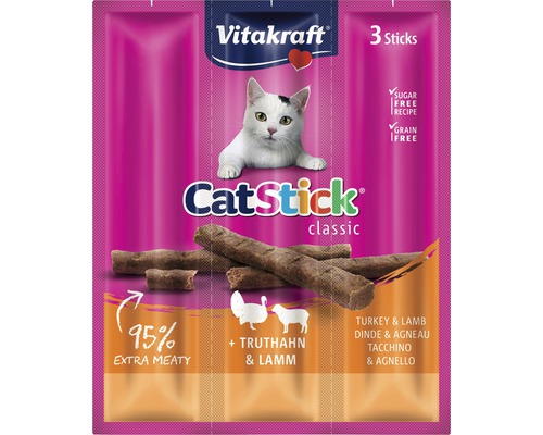 Katzensnack VITAKRAFT Cat Stick Truthahn und Lamm 18 g