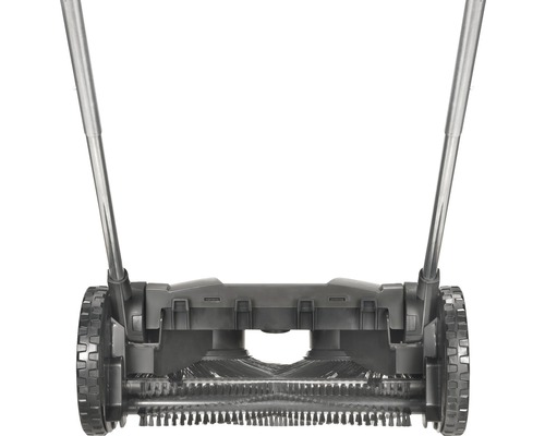 Kehrmaschine mit Bürsten und Rädern
