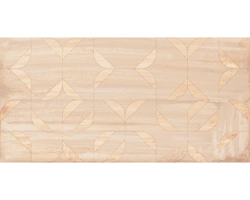 Steinzeug Dekorfliese Rebeco 30,0x60,0 cm beige glänzend