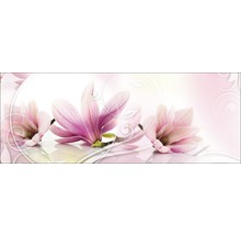 Dekorfliese mit Magnolienblüten-Motiv