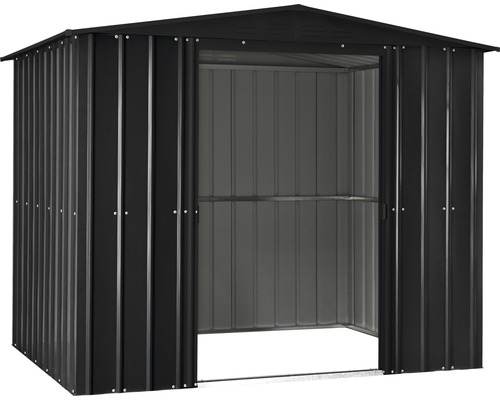 Offener Metall Geräteschuppen zur Aufbewahrung von Gartengeräten