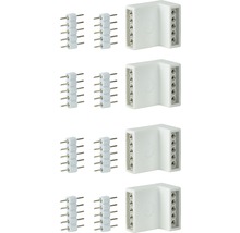 LED Stripe Verbinder Set, bestehend aus geraden Verbindern und Eckverbindern