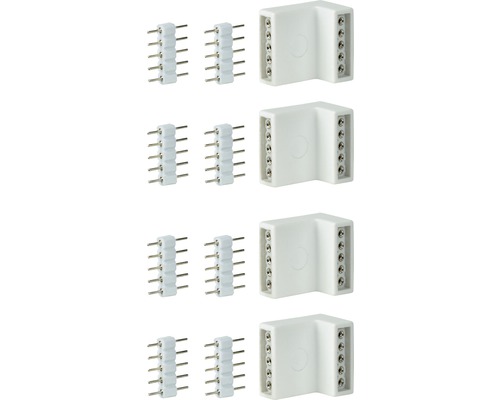 MaxLED Eckverbinder 4/8 Stück weiß 24V MaxLED Eckverbinder 4/8 Stück weiß 24V