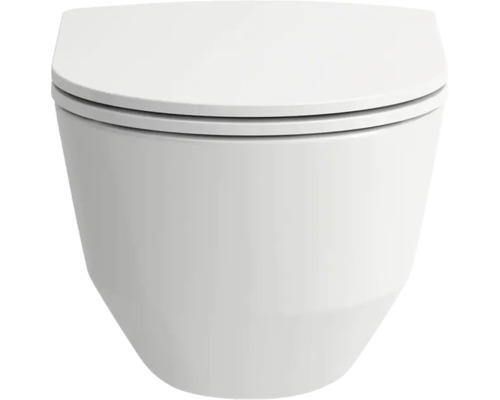 Hänge-WC aus Keramik mit Deckel